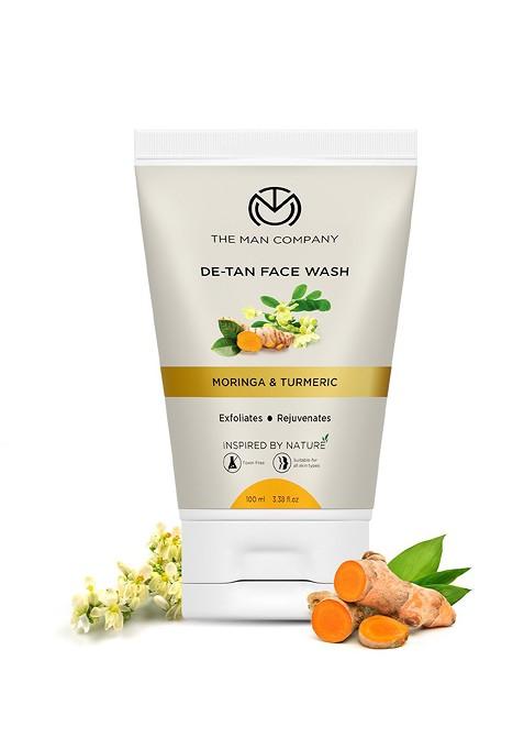 The Man Company Men De Tan Face Wash With Moringa Turmeric 100Ml