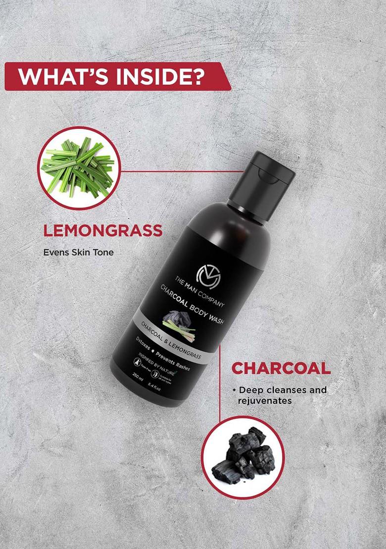 The Man Company Lemongrass Cinnamon Charcoal Body Wash 250 Ml