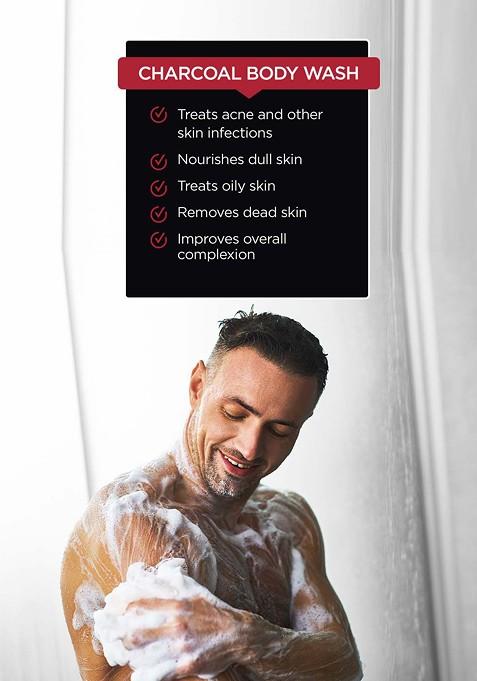 The Man Company Lemongrass Cinnamon Charcoal Body Wash 250 Ml