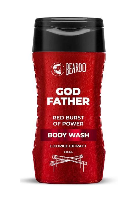 Beardo Men God Father Red Burst Of Power Body Wash With Licorice Extract 200 Ml