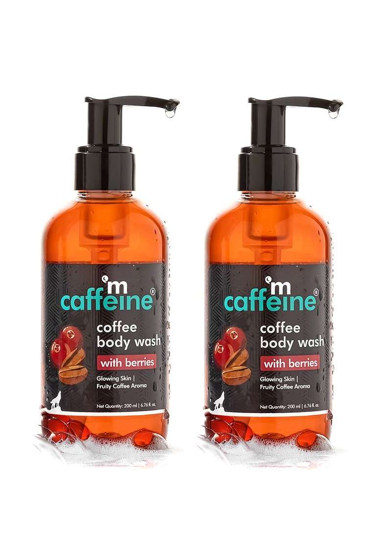 Mcaffeine Set Of 2 Coffee Body Wash With Berries For Glowing Skin 200Ml Each - Indya