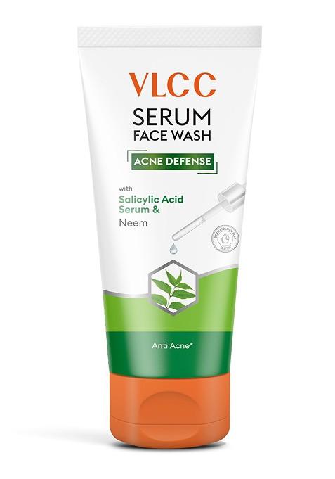 Vlcc Acne Defense Serum Face Wash With Salicylic Acid Neem 100Ml