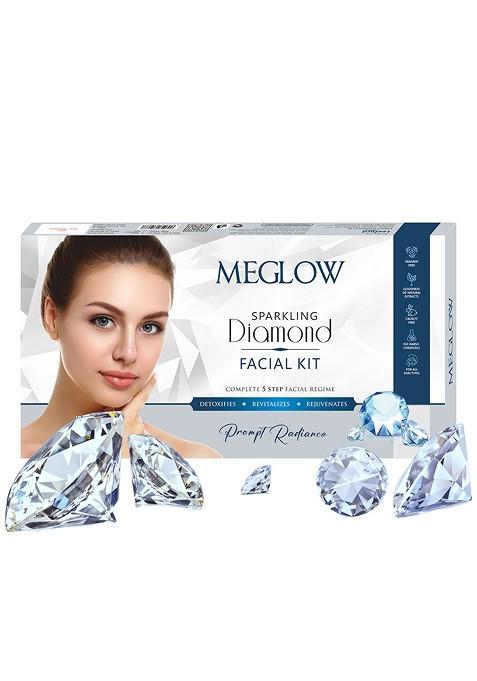 Meglow Sparkling Diamond Facial Kit For Revitalizing Skin 105G