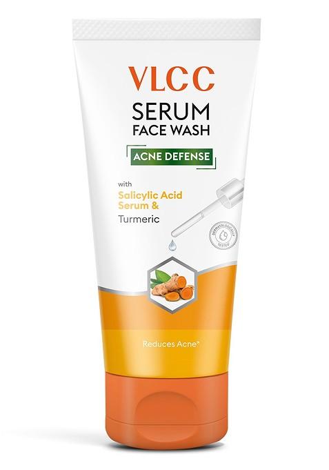 Vlcc Acne Defense Serum Face Wash With Salicylic Acid Turmeric 100Ml