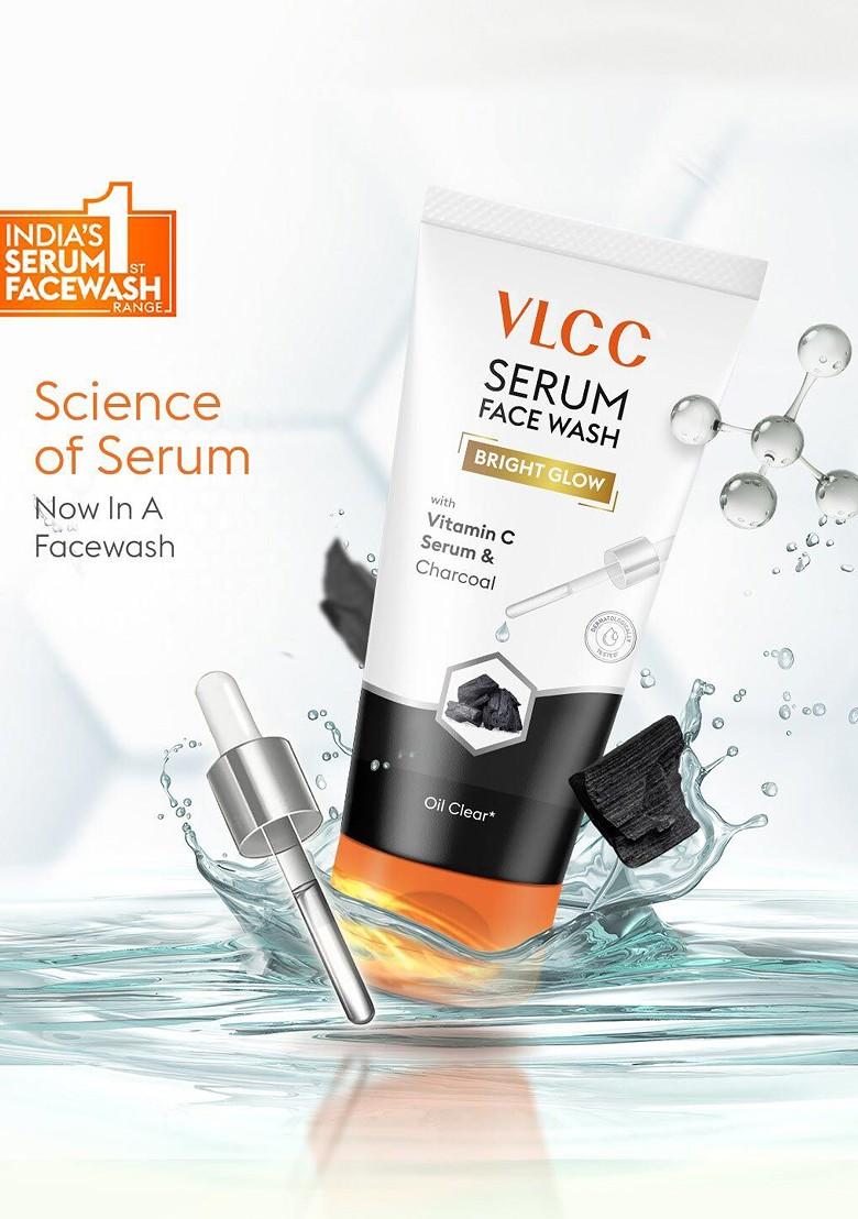Vlcc Vitamin C Charcoal Serum Facewash For Am Aloe Vera Pm