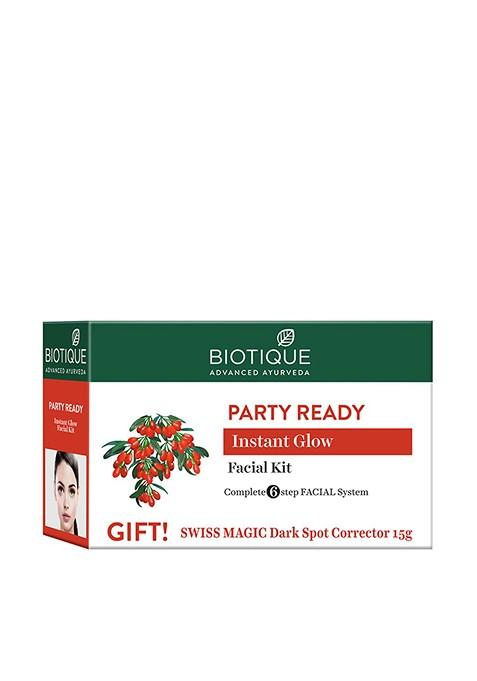 Biotique Bio Party Glow Sustainable Facial Kit With Swiss Magic Dark Spot Corrector