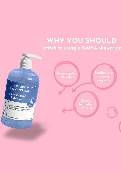 Kaiva 1 Salicylic Acid Shower Gel With Glycolic 100 Ml