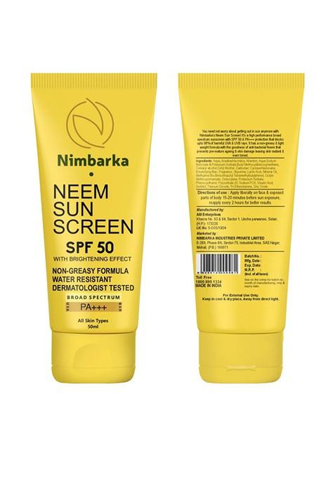 Nimbarka Neem Sunscreen Spf 50 Maximum Uv Protection Ml