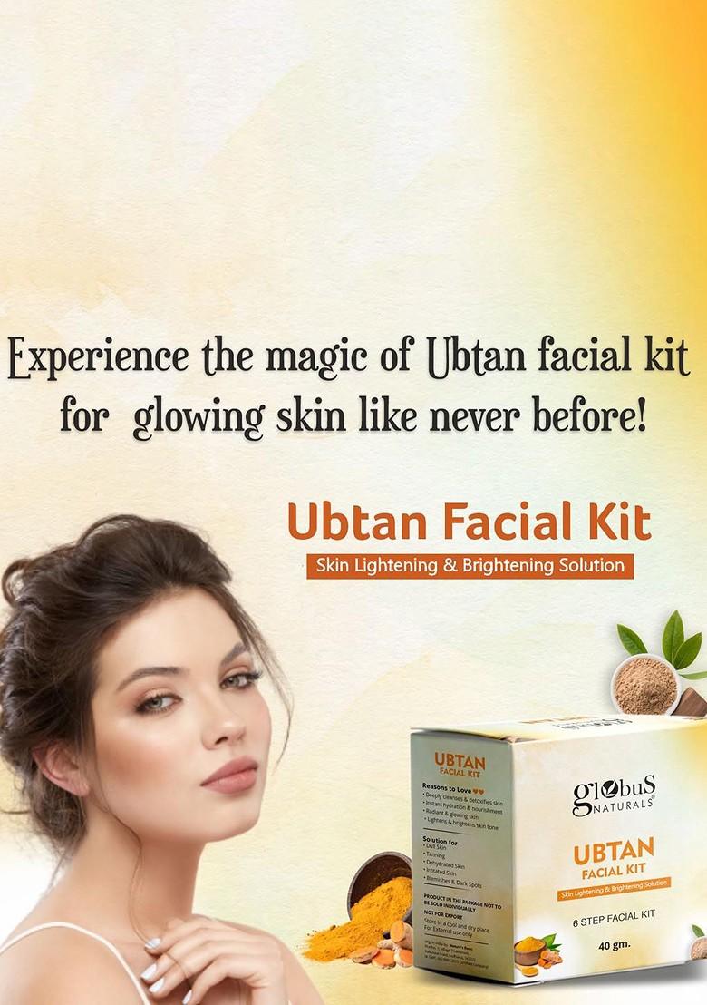 Globus Naturals Ubtan 6 Step Facial Kit For Skin Lightening 40 G