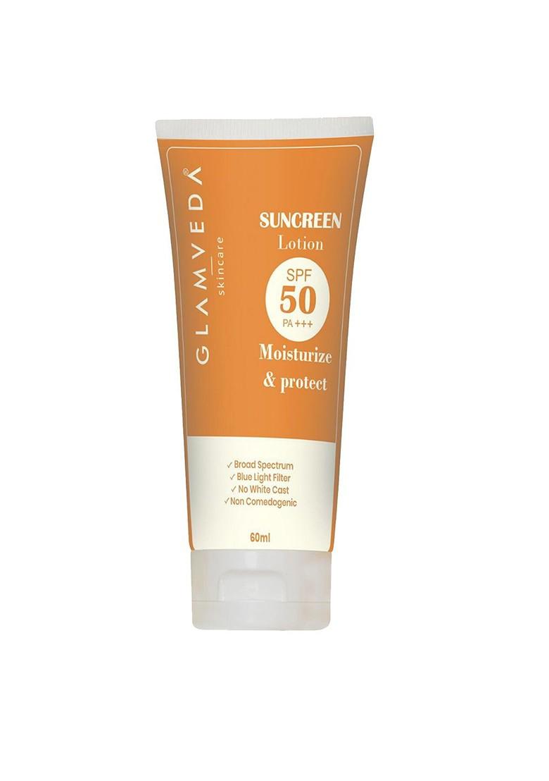 Glamveda Water Sweat Resistant Spf 50 Pa Sunscreen Lotion 60Ml