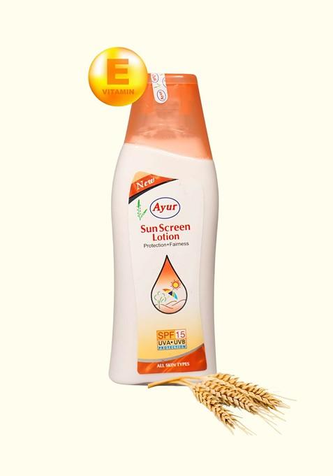 Ayur Herbals Sun Screen Lotion Enriched With Almonds Oil 200 Ml