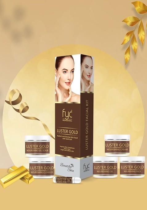 Fyc Professional 6 Step Luster Gold Pouch Facial Kit 260 G