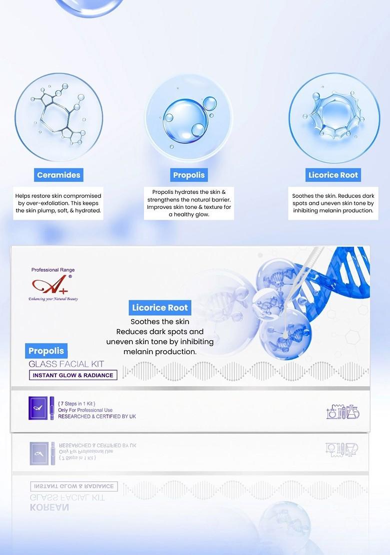 A Professional Range Korean Glass Monodose Facial Kit