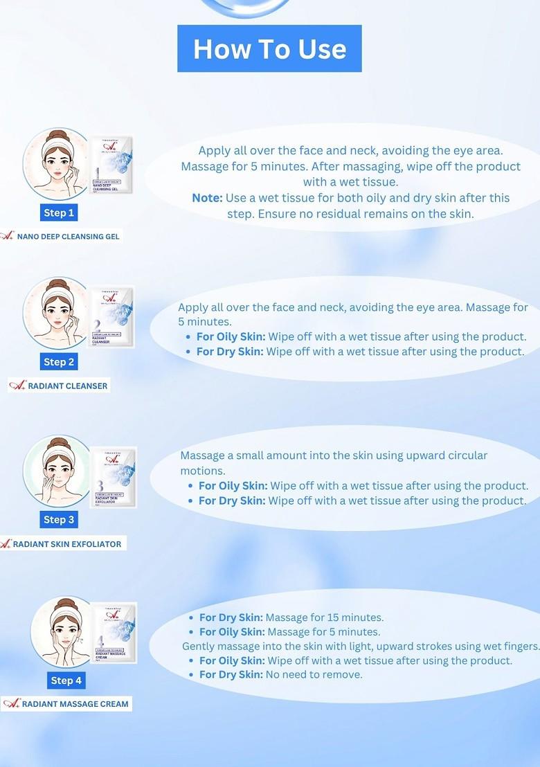 A Professional Range Korean Glass Monodose Facial Kit