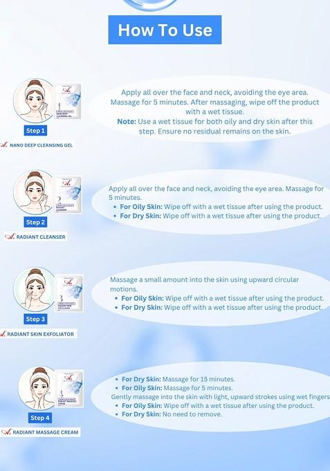 A Professional Range Korean Glass Monodose Facial Kit