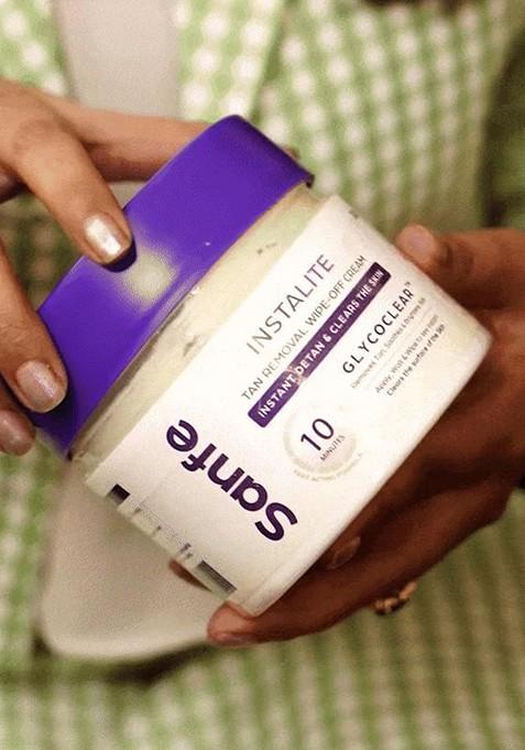 Sanfe Set Of 3 Instalite Wipe Off Detan Body Cream 100 G Each