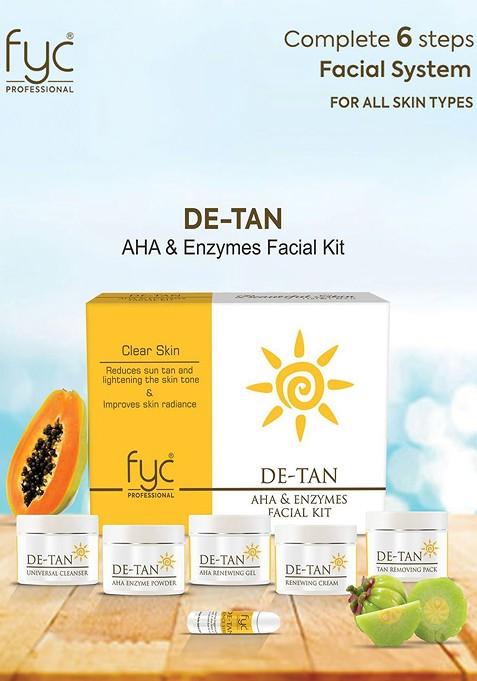 Fyc Professional 6 Step De Tan Aha Enzymes Facial Kit 260 G