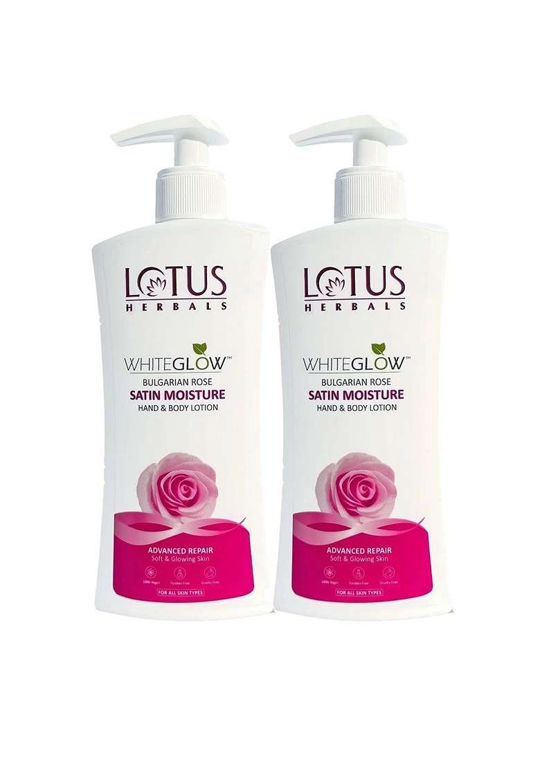 Lotus Herbals Whiteglow Set Of 2 Skin Brightening Hand Body Lotion Spf 25 250Ml Each - Indya
