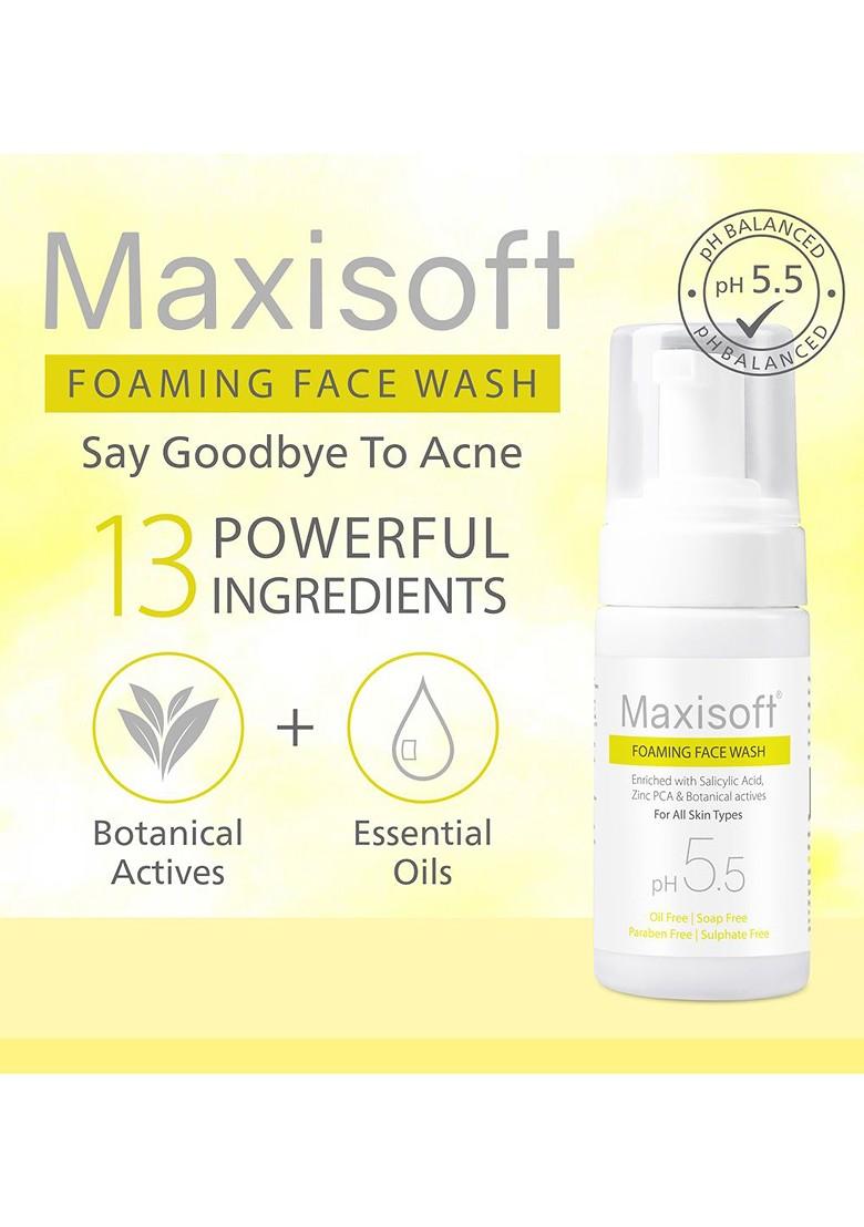 Maxisoft Set Of 2 Anti Acne Pimple Foaming Face Wash 100Ml Each