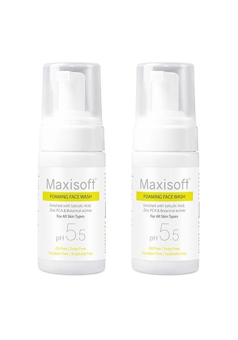Maxisoft Set Of 2 Anti Acne Pimple Foaming Face Wash 100Ml Each