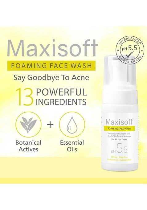 Maxisoft Set Of 2 Anti Acne Pimple Foaming Face Wash 100Ml Each