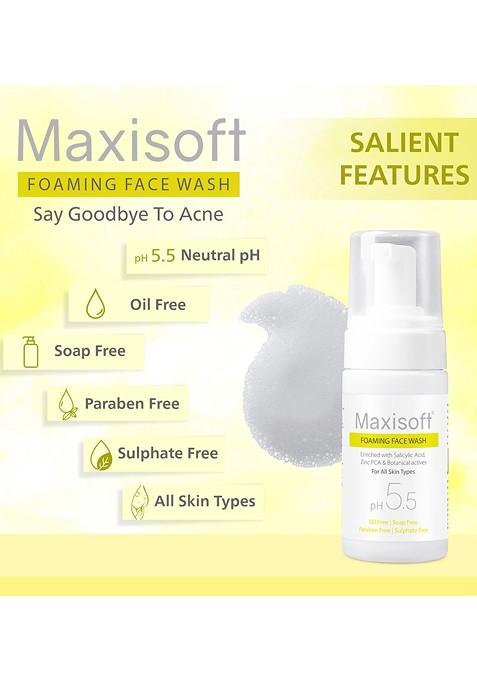 Maxisoft Set Of 2 Anti Acne Pimple Foaming Face Wash 100Ml Each