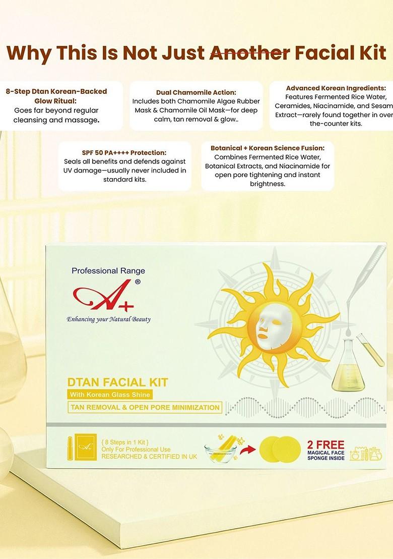 A Professional Range Dtan Facial Kit With Korean Glass Shine 250 G