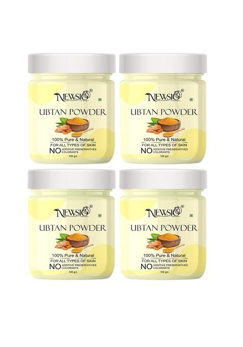 Newsio Set Of 4 Pure Natural Ubtan Powder For Deep Cleansing 100G Each