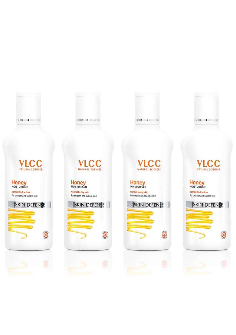 Vlcc Set Of 4 Skin Defense Normal To Dry Honey Moisturizer 100Ml Each - Indya