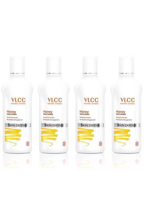 Vlcc Set Of 4 Skin Defense Normal To Dry Honey Moisturizer 100Ml Each
