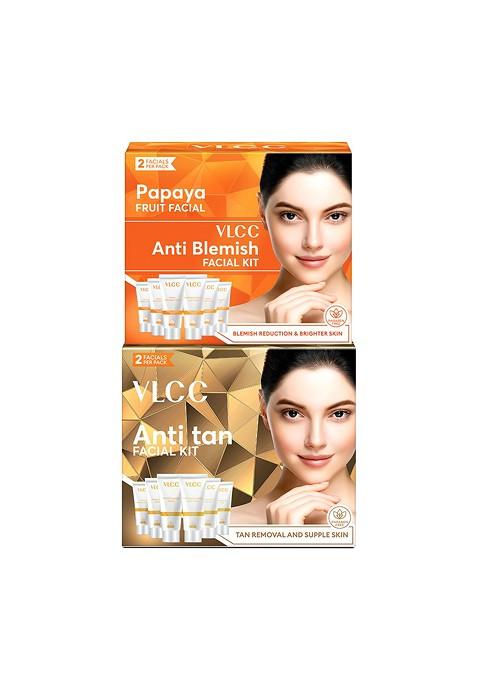 Vlcc Set Of Papaya Fruit Anti Tan Single Facial Kit
