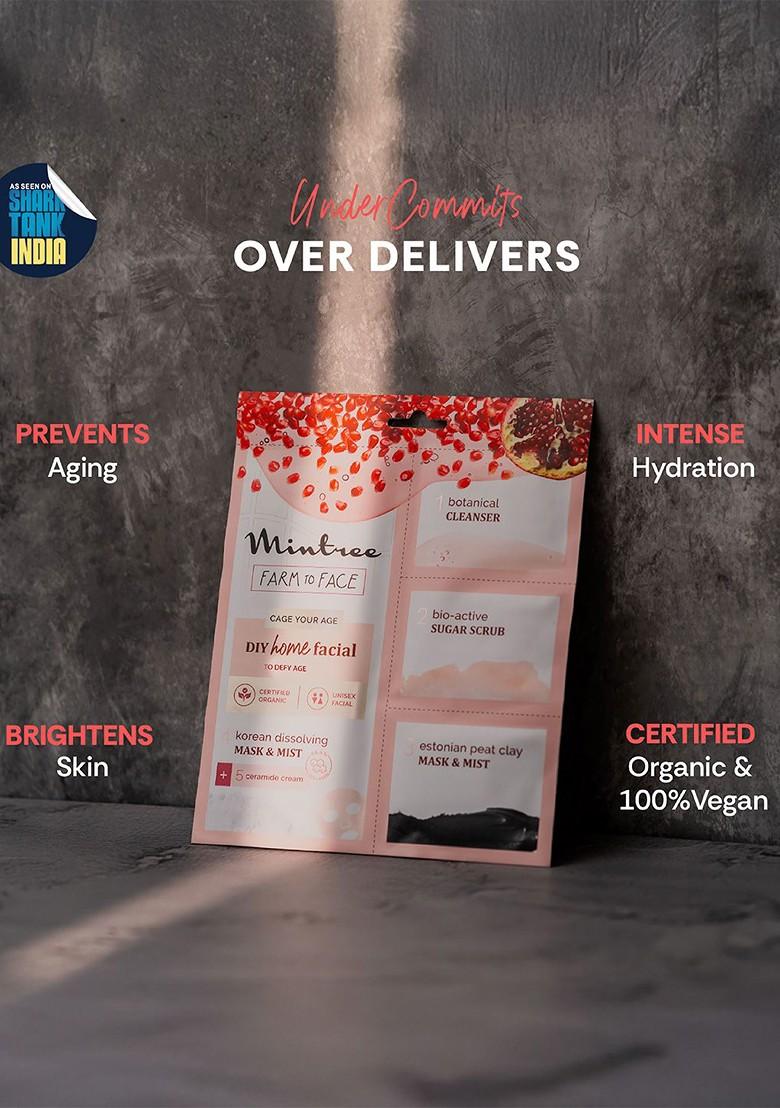 Mintree 5 Step Pomegranate Glow Facial Kit 45 G