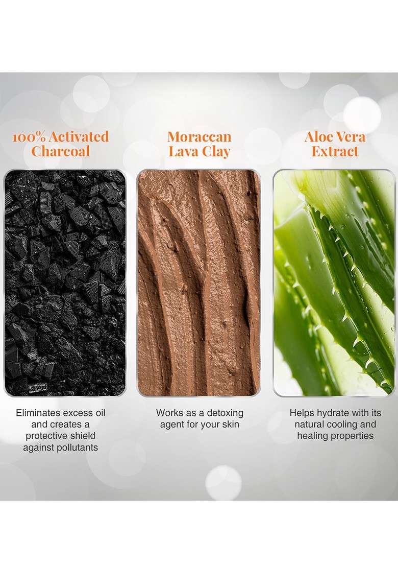 Vlcc Set Of 2 Ultimo Blends Whitening Detoxifying Charcoal Face Wash 100 Ml Each - Indya