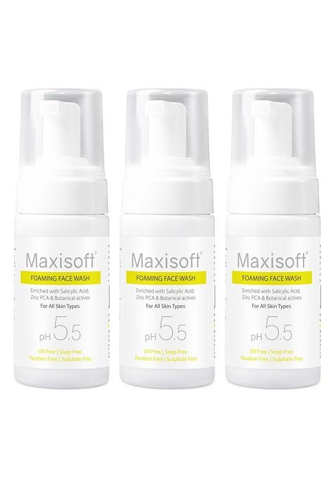 Maxisoft Set Of 3 Anti Acne Pimple Foaming Face Wash 100 Ml Each