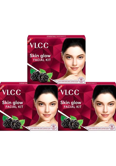 Vlcc Set Of 3 Skin Glow Facial Kit 25 G Each