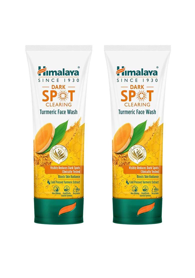 Himalaya Set Of 2 Dark Spot Clearing Turmeric Face Wash 100 Ml Each - Indya