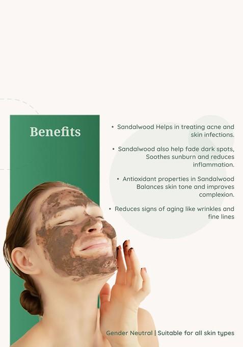 Herbal Mitra Set Of 2 Natural Sandalwood Multani Mitti Powder Face Pack 100 G Each