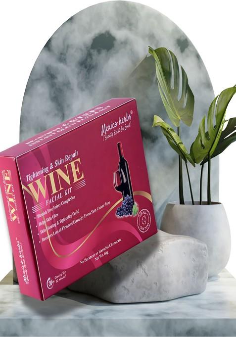 Mexico Herbs Radiant Hydra Red Wine Cellular Glow Facial Kit 60 G