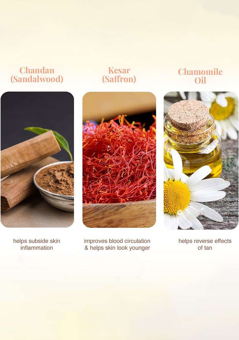 Vlcc Set Of 4 Ayurveda Chandan Kesar Haldi Facewash 100 Ml Each - Indya