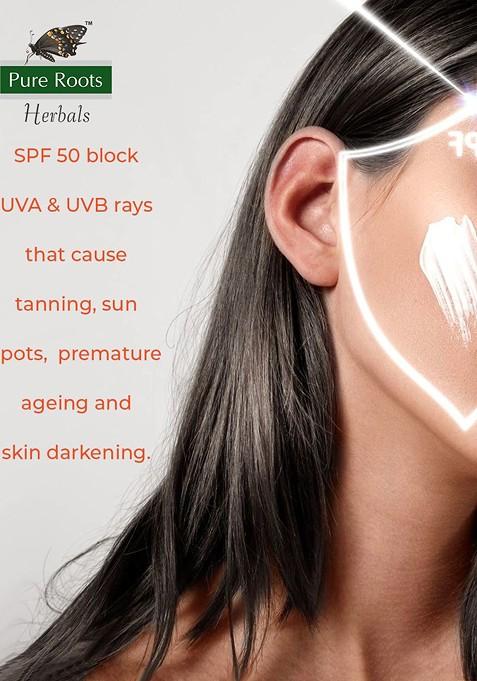 Pure Roots Uv Protection Sunscreen Lotion Spf 50 Pa 100 Ml