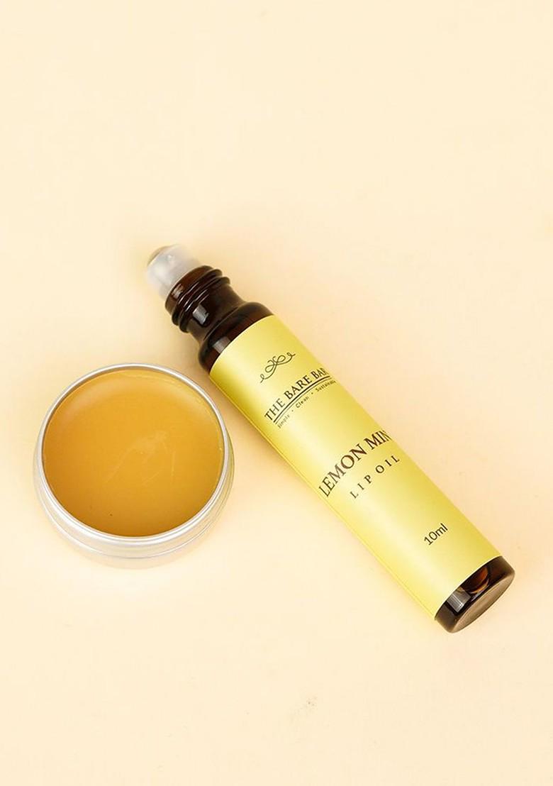 The Bare Bar Set Of 2 Berry Blast Lip Balm Lemon Mint Oil