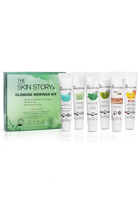The Skin Story Glowing Moringa Facial Kit For Anti Ageing 12 G Each