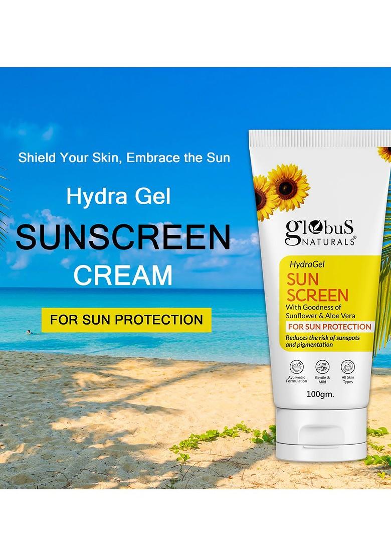 Globus Naturals Hydra Gel Sunscreen With Aloe Vera 100G