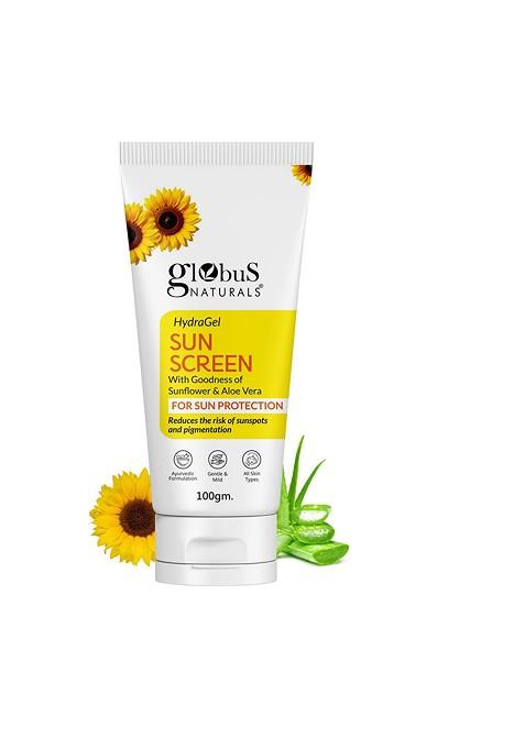 Globus Naturals Hydra Gel Sunscreen With Aloe Vera 100G