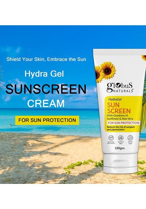 Globus Naturals Hydra Gel Sunscreen With Aloe Vera 100G