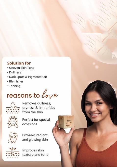 Globus Naturals Bridal Glow Set Of 3 Skin Lightening 6 Step Facial Kits 40Gm Each