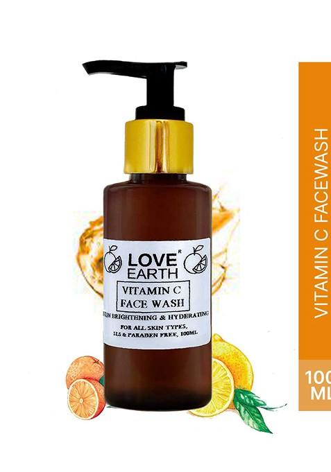 Love Earth Vitamin C Brightening Hydrating Face Wash 100Ml