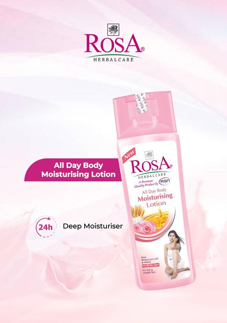 Rosa All Day Body Moisturising Lotion With Rose Honey Aloevera 300Ml