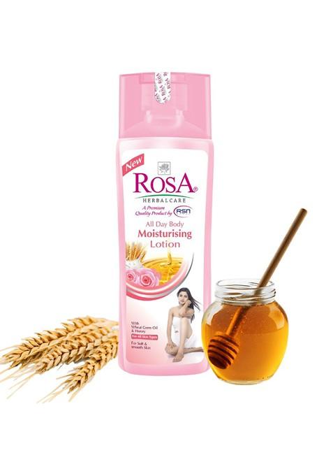 Rosa All Day Body Moisturising Lotion With Rose Honey Aloevera 300Ml