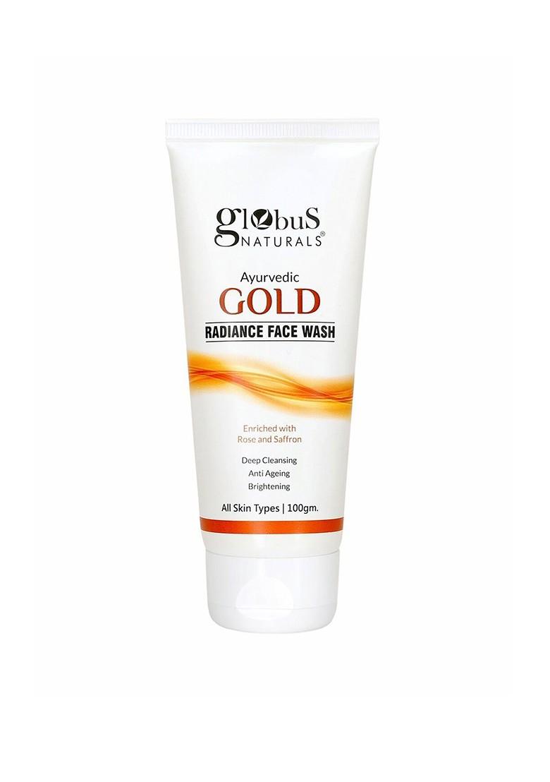 Globus Naturals Gold Radiance Anti Ageing Brightening Face Wash 100 Gm